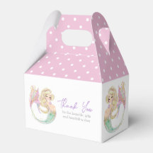 Ocean Mermaid Party Baby Shower Thank You