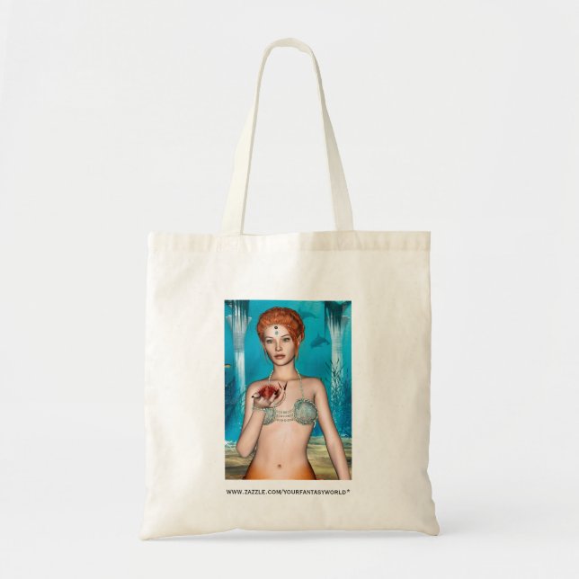Ocean Mermaid Tote Bag (Front)