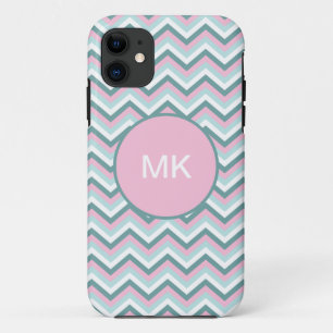 Ocean Mist Chevron Pattern iPhone 11 Case