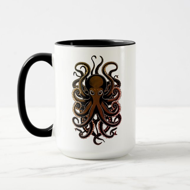 Ocean Mystique Octopus Design Mug (Left)