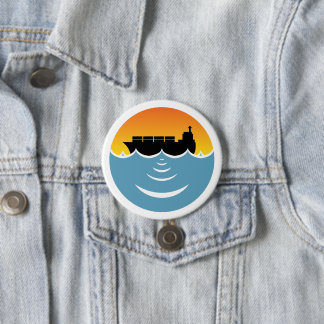 ocean noise pollution awareness 3 inch round button