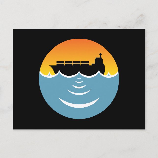 ocean noise pollution postcard (Front)