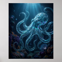 Ocean Octopus Abyssal Depths