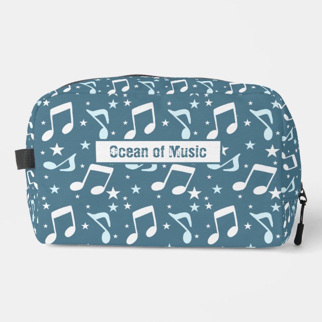 Ocean of Music patterned Dopp Kit (Front)