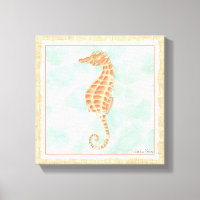 Ocean Orange Seahorse