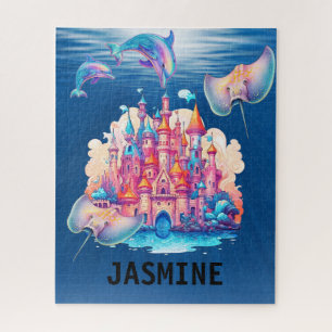  Ocean Palace with sea animal's Jigsaw Puzzle