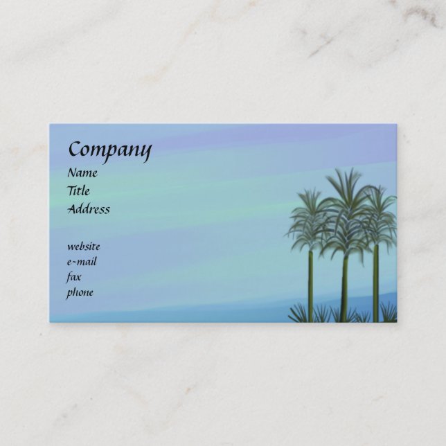 Ocean Palms Business Card (Front)