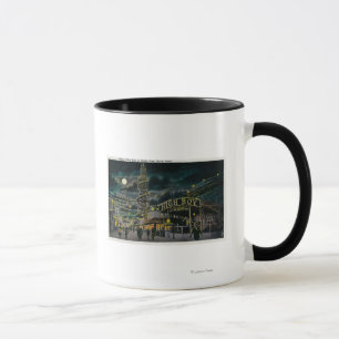 Ocean Park Pier at Night from Dome Hotel Mug