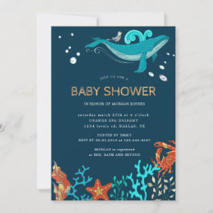 Ocean Party   Baby Shower Invitation