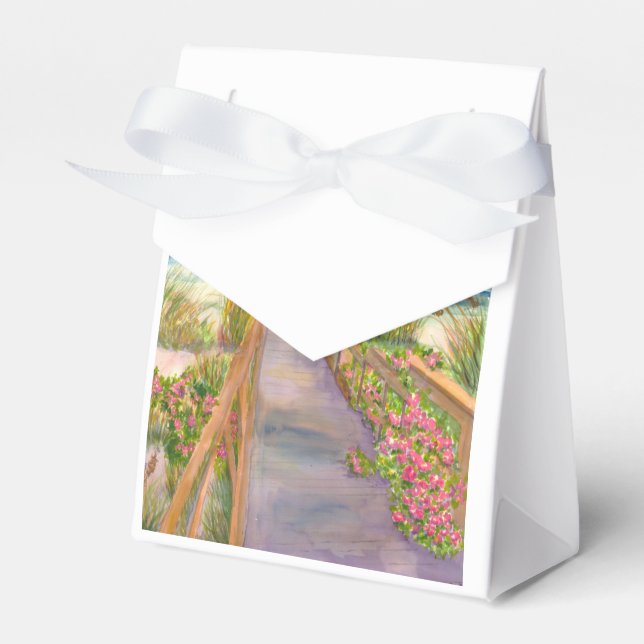 Ocean Path Favour Bag Favor Box (Front Side)