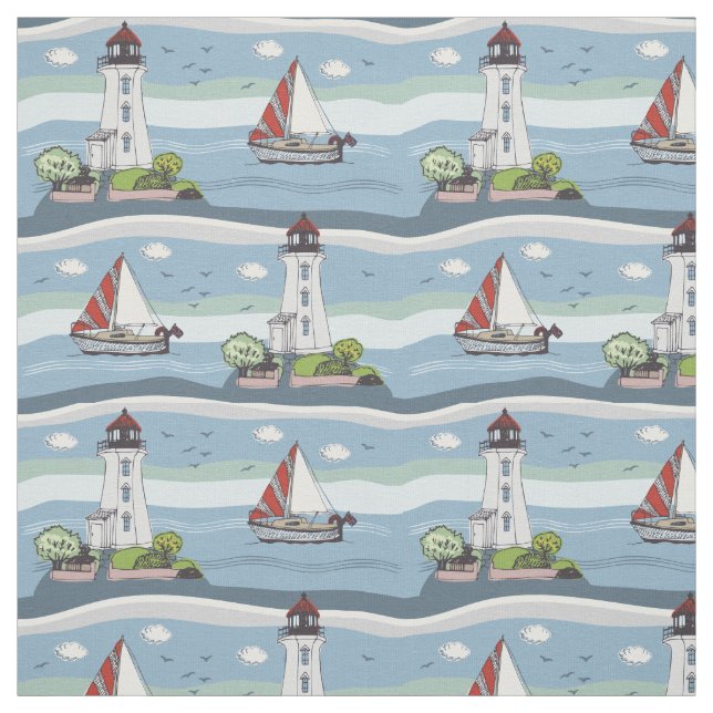 Ocean Pattern fabric (Swatch)