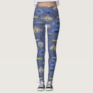 Ocean Pattern Leggings