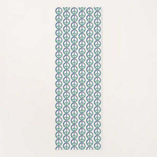 Ocean Peace Signs Yoga Mat