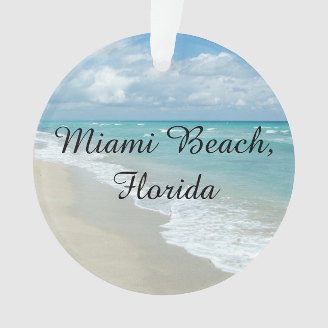 Océan personnalisable de Miami Beach de Noël de la (devant)