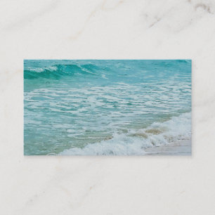 ocean photograph business cards custom template