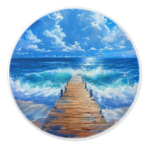 Ocean Pier Ceramic Door Pull/Knob Ceramic Knob