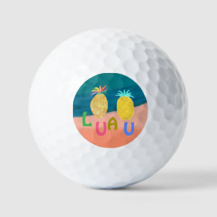 Ocean Pineapple Luau Golf Balls