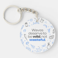 Ocean Pollution Awareness Quote & Marine Line Art
