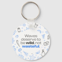 Ocean Pollution Awareness Quote with Marine Doodle