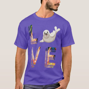 Ocean Puppy Animal Valentines Day Gift Sea Lion T-Shirt