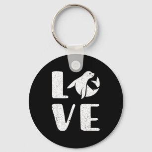 Ocean Puppy Seal Lover Valentines Day Gift Sea Lio Keychain