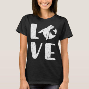 Ocean Puppy Seal Lover Valentines Day Gift Sea Lio T-Shirt