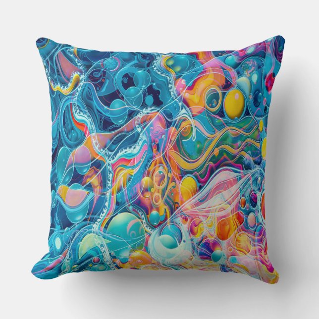 Ocean Reflections Throw Pillow (Front)