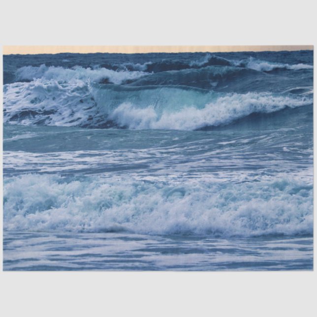 Ocean Rolling Waves 20x30  Decoupage Tissue Paper (Front)
