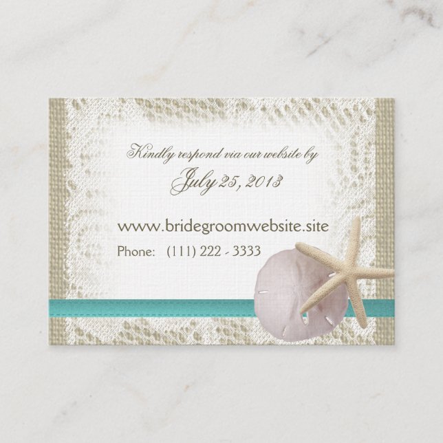 Ocean Romance Small Insert Card (Front)