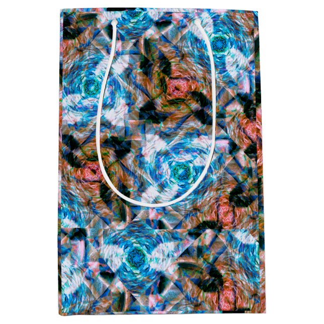 Ocean Rose Kaleidoscope Medium Gift Bag (Front)