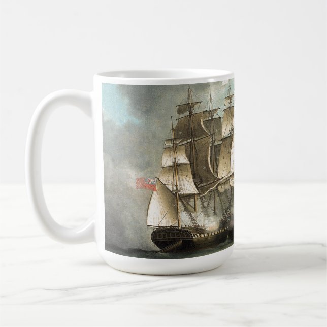 Ocean Sailing Clipper Ship High Seas Mug (Left)