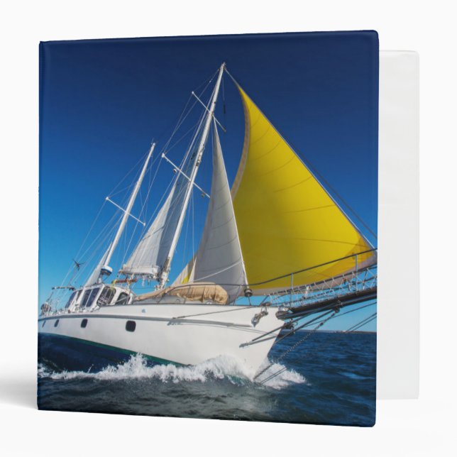 Ocean Sailing In A Yacht Binder (Front/Inside)