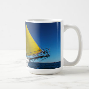 Ocean Sailing In A Yacht Coffee Mug