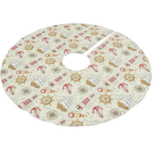 Ocean Scene Brushed Polyester Tree Skirt