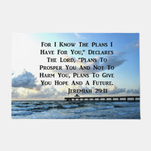 OCEAN SCENE JEREMIAH 29:10 PHOTO DESIGN DOORMAT