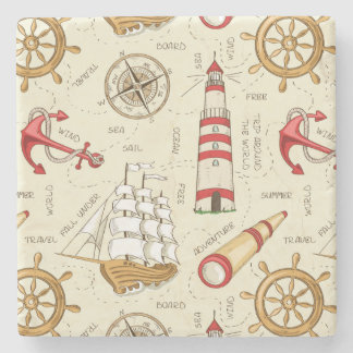Ocean Scene Stone Coaster