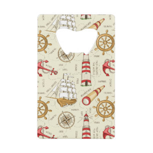 Ocean Scene Wallet Bottle Opener