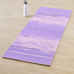 Ocean Sea Beach Purple Waves Water Yoga Mat
