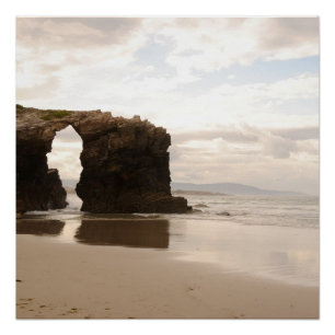 Ocean Sea Beach Rock Sand Nature Name Personalize Poster