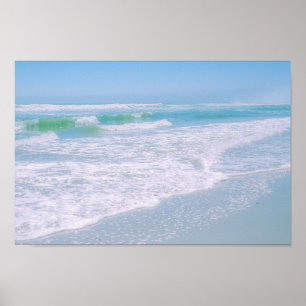 Ocean Sea Beach Sky Nature Pastel Poster