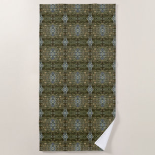 Ocean Sea Marine Sediment Gemstone Collection Box Beach Towel