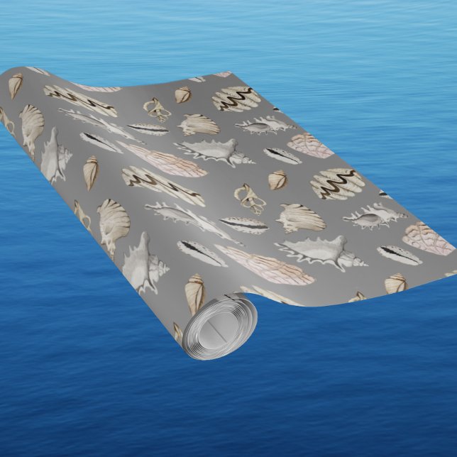 Ocean Sea Shell Pattern Crustaceancore Wrapping Paper (Creator Uploaded)