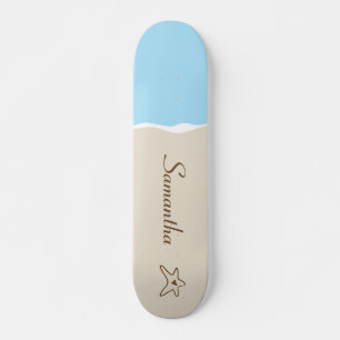 Ocean Sea Shell Water Sand Old School Skateboard