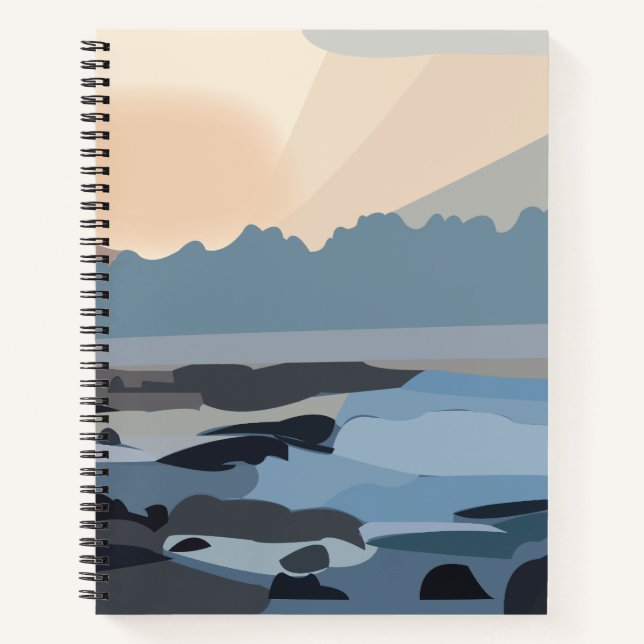 Ocean Sea Sky Nature Landscape Notebook (Front)