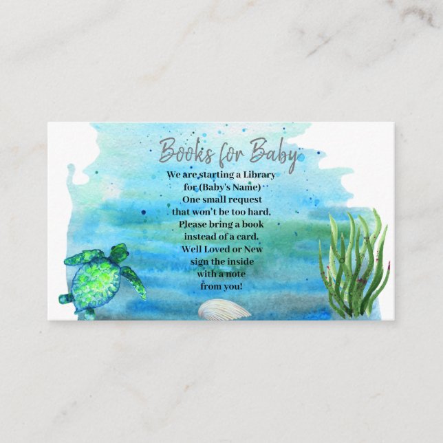 Ocean Sea Turtle Boys Apportez une carte de boîtie (Devant)