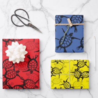 Ocean Sea Turtle Kids Wrapping Paper Sheet