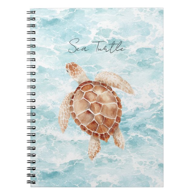 Ocean Sea Turtle Notebook (Front)