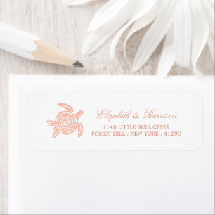 Ocean Sea Turtle, Soft Coral Beach Wedding