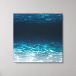 Ocean Sea Water Under the Sea Canvas Print