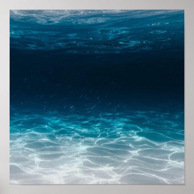 Ocean Sea Water Under the Sea Poster (Front)